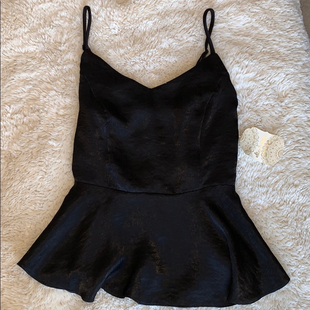 spaghetti strap satin top